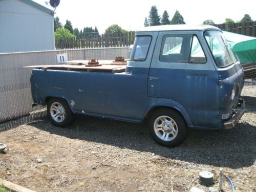 1961 econoline pick up needs restore/comes with 1970 ford van 302 v8 auto runs