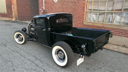 1931 ford model a  closed cab pickup. traditional hot rod.  390 cadillac