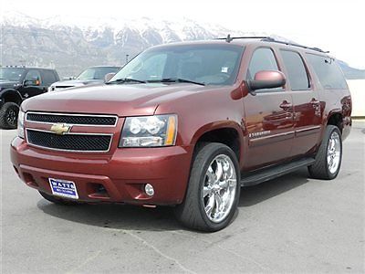 Chevy suburban ltz 4x4 leather 3rd row auto tow dvd 20 wheels low price