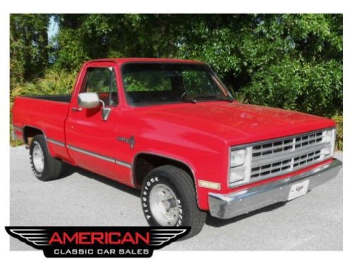Low mileage 85 chevy short bed tweaked v8 a/c ps southern truck no rust