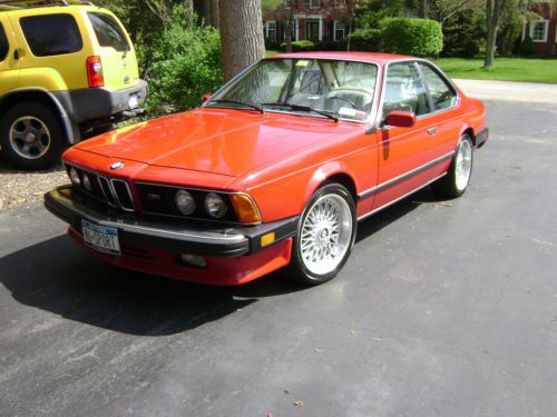 1987 bmw m6 cinnabar red