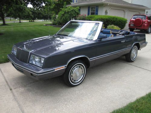 1982 chrysler le baron convertible 43,000 original miles-very good condition!!