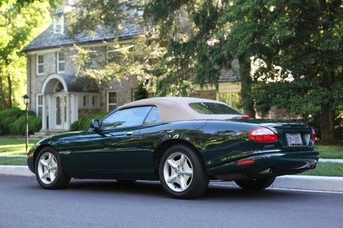 1997 jaguar xk8 green convertible - very good condition