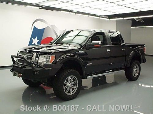 2011 ford f-150 lariat crew 4x4 lifted ecoboost sunroof texas direct auto