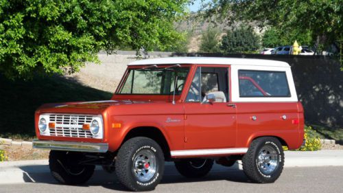 1975 ford bronco rust free 302ci v8 orig warranty card beautiful paint must see!