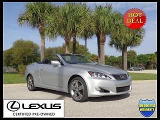 Lexus certified 2011 is 250 conv luxury package navigation &amp; more +0.9% apr!