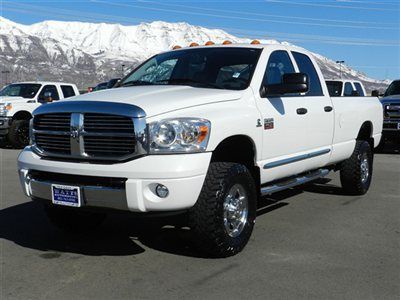 Quad crew cab slt laramie 4x4 cummins diesel 6 speed manual longbed leather