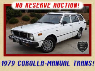 1979 corolla wagon manual runs/drives well original manauls/keys no reserve!