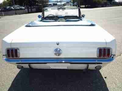 Find Used 1966 Ford Mustang Convertible White Blue Pony