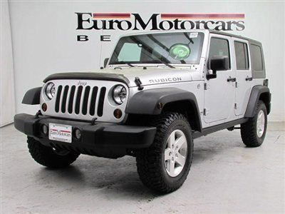 Rubicon navigation manual unlimited 4x4 4 four door silver gray used 4wd suv