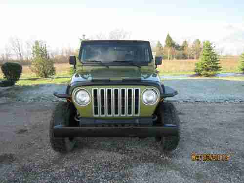 Jeep Wrangler 4 Door Soft Top >> Find used 1997 Jeep Wrangler TJ auto 4x4 Citron Green ... Jeep Wrangler 4 Door Soft Top >> Find used 1997 Jeep Wrangler TJ auto 4x4 Citron Green ...