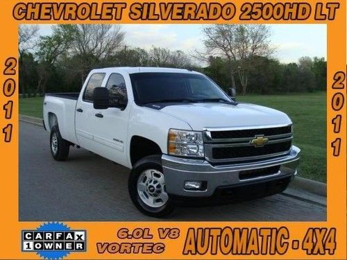 2011 chevrolet silverado 2500hd lt 4wd crew cab clean texas one owner carfax