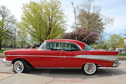 1957 chevrolet bel air 4 door sport coupe