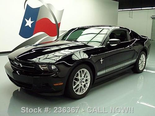 2012 ford mustang v6 auto htd leather blk on blk 19k mi texas direct auto