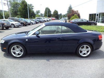 2007 a4 cabrio leather power top 1 owner clean carfax