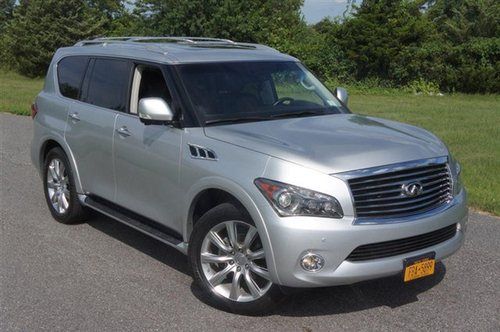 2011 infiniti qx56 for sale~loaded~navigation~dual dvds~heated seats~low miles