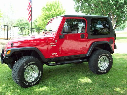 2004 jeep wrangler sport utility 2-door 4.0l oh hard top 5 speed