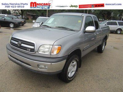 Tundra sr5 4.7l silver 4wd 4x4 extended cab one owner tow package clean