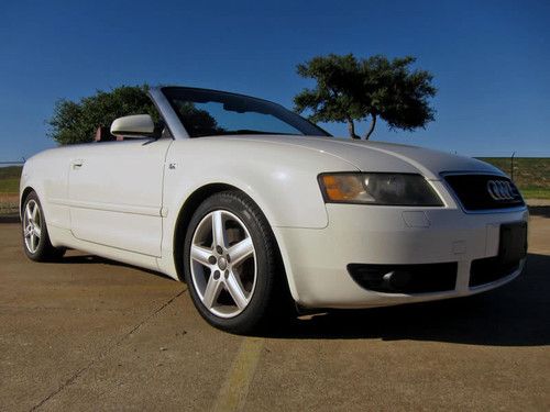 2004 audi a4 3.0 cabriolet convertible, v6, leather, automatic, power top, more!
