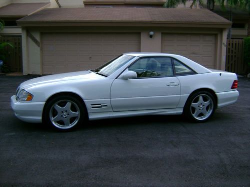 1999 sl 500 sport edition. - 34000 mi - white / tan - absolutely mint cond.