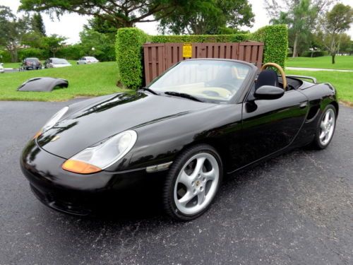 Florida 99 boxster cabriolet convertible 88k clean carfax both tops 5-speed man.
