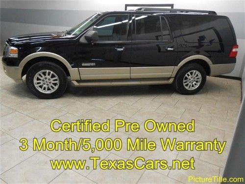 07 expedition el eddie bauer  leather tv dvd power 3rd row tow pkg new tires