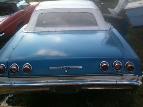 1965 impala, convertible,barn find,project,muscle car,ss