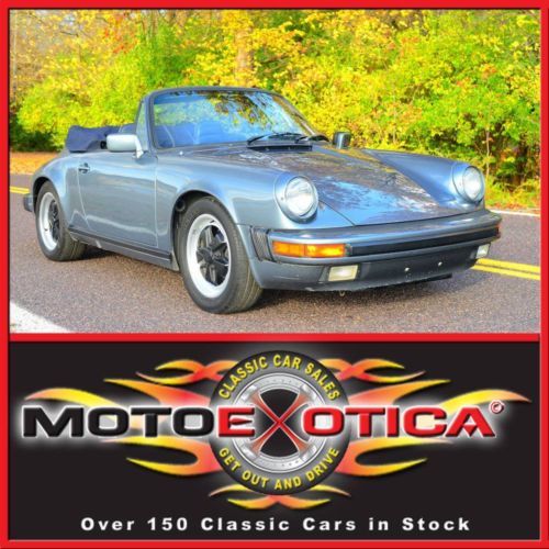 1984 porsche 911 carrera convertible-beautiful condition in &amp; out-3.2l-5 speed !