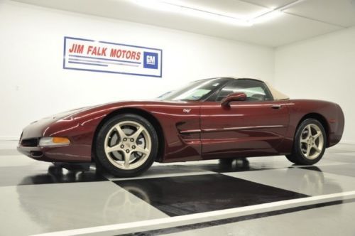 2003 50th anniversary convertible magnetic rd low miles red clean vette 04 05