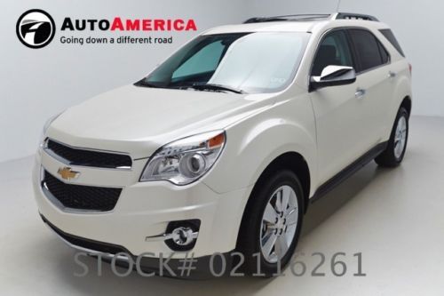 2013 chevy equinox ltz nav heated leather sunroof v6 4k low miles 1 one owner
