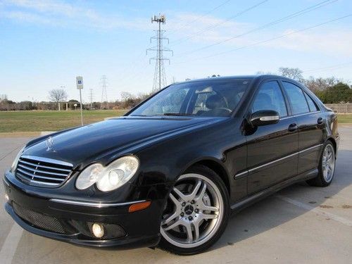 L@@k 2005 mercedes benz c55 amg sport sedan v8 navigation htd seats loaded out