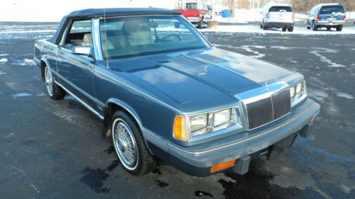 Only 58k miles! super clean in &amp; out! don&#039;t miss this cool lebaron convertible!!