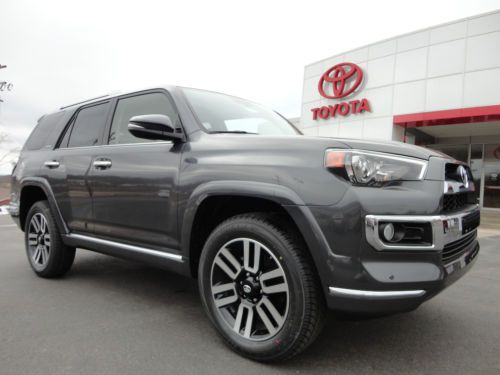 New 2014 4runner limited navigation heated cooled leather sunroof magnetic gray