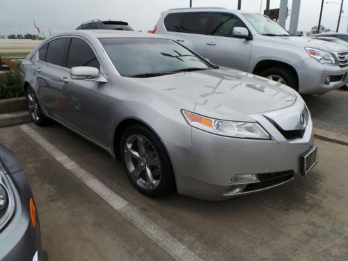 2009 acura tl tech package silver black leather awd navigation 54k miles sh-awd