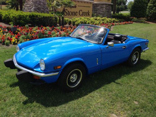 1980 triumph spitfire 1500 convertible w o/d transmission &amp; hardtop