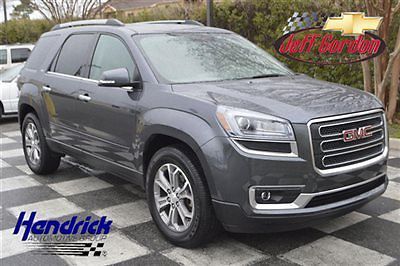 Gmc acadia fwd 4dr slt1 low miles suv automatic gasoline v6 cyl cyber gray metal