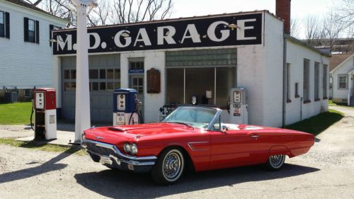 1965 ford thunderbird red convertible fully restored with a $50k restoration