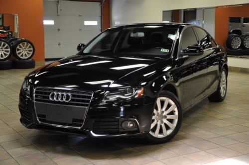Audi a4 awd turbo quattro black/black leather pwr sr premium + financing
