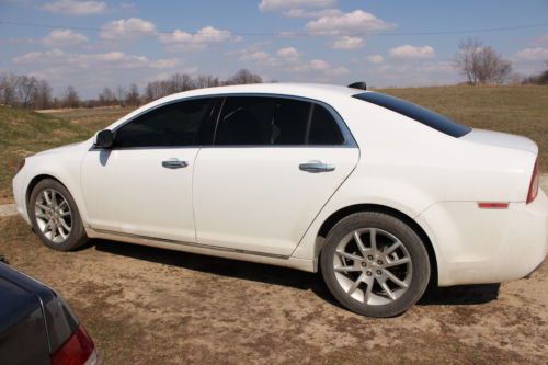 Find Used 2012 White Chevy Malibu Ltz Black Leather Interior