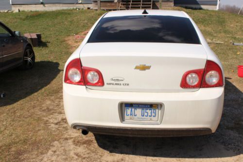 Find Used 2012 White Chevy Malibu Ltz Black Leather Interior