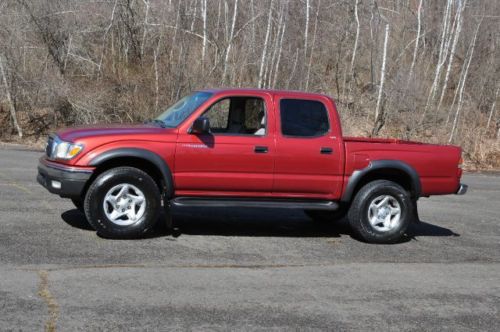 2003 toyota tacoma sr-5 crew cab 4x4 pick up truck with 4 doors no reserve clean