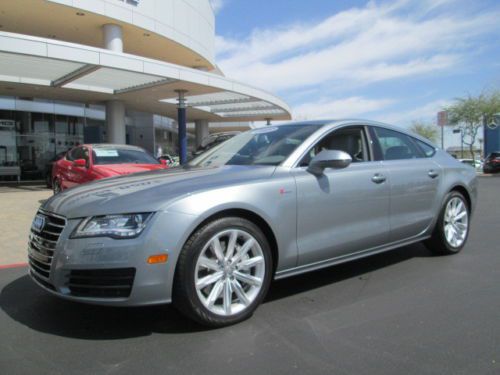 13 quattro awd silver navigation leather sunroof miles:7k hatchback