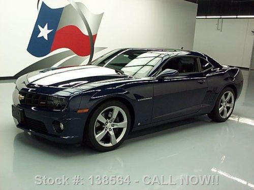 2010 chevy camaro 2ss rs 6-spd htd leather sunroof 12k texas direct auto