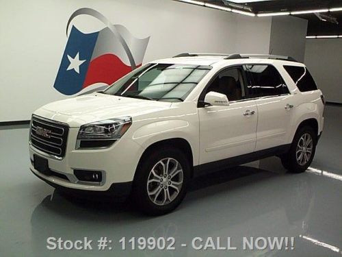 2014 gmc acadia slt 7-pass htd leather rear cam 20k mi texas direct auto