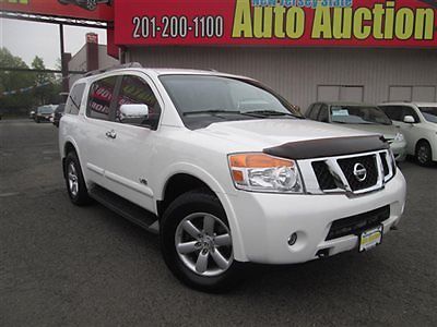 08 nissan armada se carfax certified leather 3rd row seating rear dvd pre owned