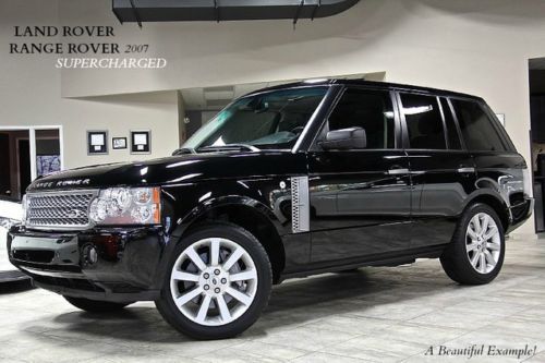 2007 land rover range rover supercharged suv $95k+msrp navi rear entertainment!!