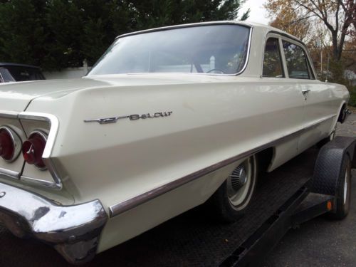 1963 chevrolet belair two door post car