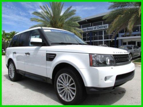 11 fuji white range rover sport hse 5l v8 4wd suv *navigation *rear view camera