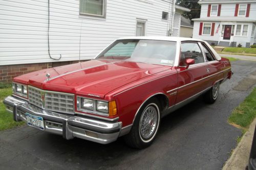 1977 pontiac bonneville brougham coupe 2-door 6.6l