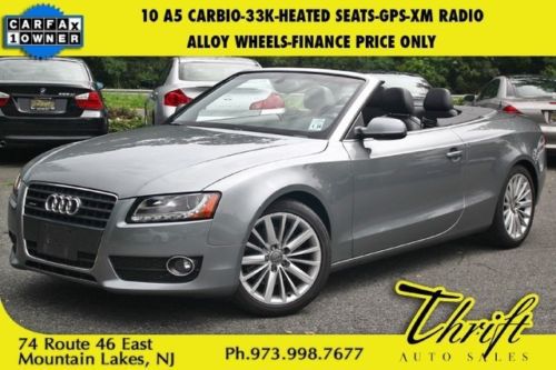 10 a5 carbio-33k-heated seats-gps-xm radio-alloy wheels-finance price only